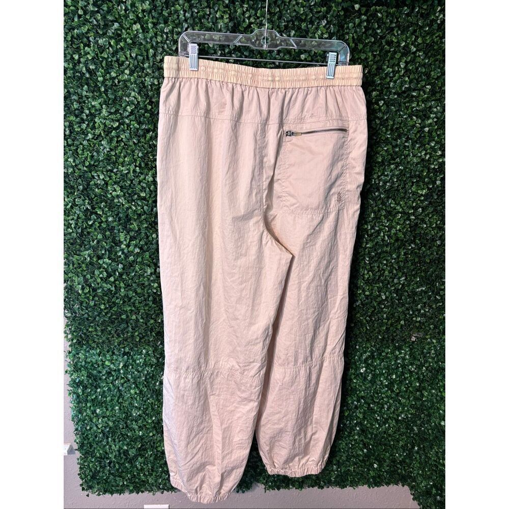 Free People Movement Size Large Beige Polyester High Rise Wide Leg Track Pant - Picture 4 of 5